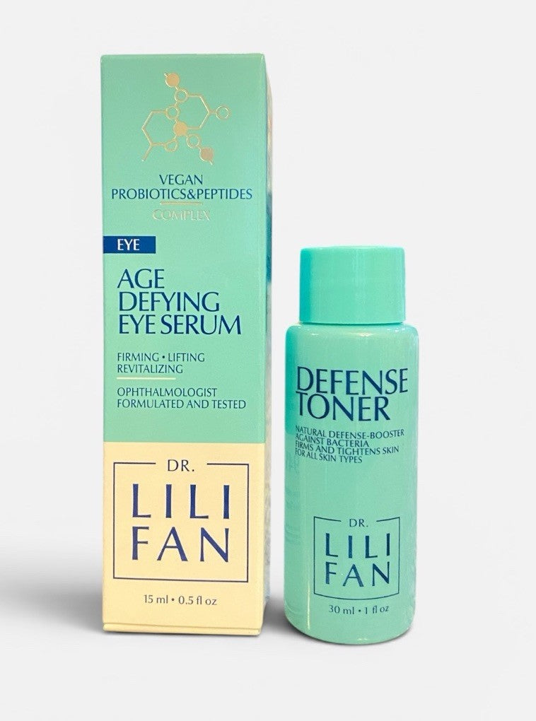 DR. LILI FAN Probiotic Age-Defying Eye Serum NEW IN BOX + Travel Toner