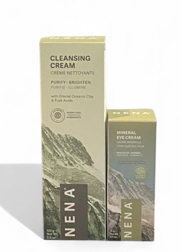 Nena Skincare Cleansing Cream AND Mineral Eye Cream BOTH FULL SIZE NWB