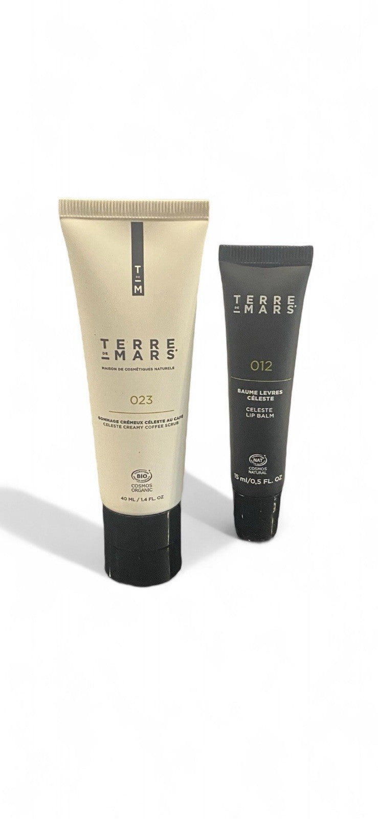 Terre Mars 2- Piece SAMPLE-SIZED Set Face Scrub 023 / Lip Balm 012 NWOB