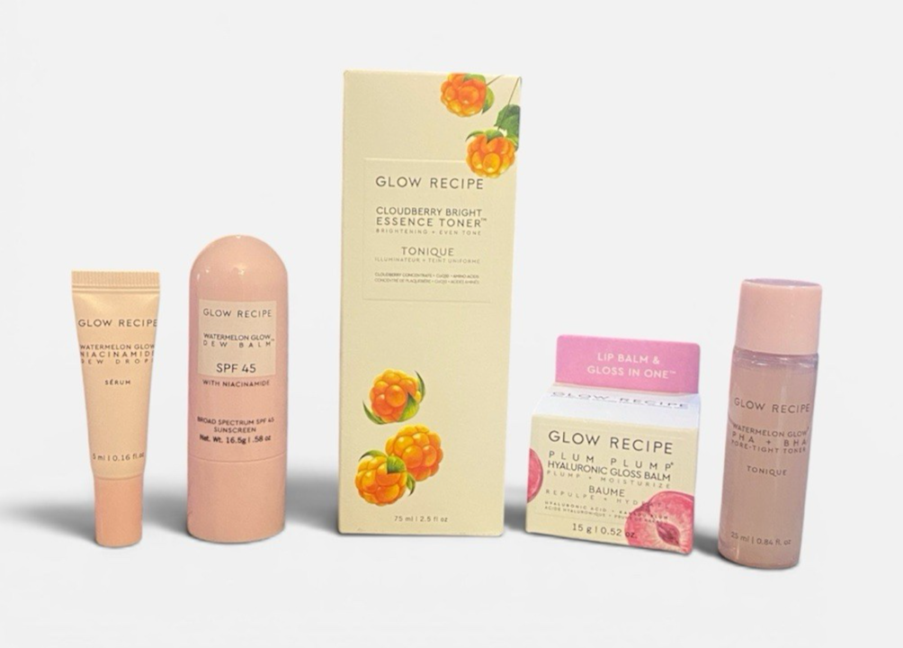 Glow Recipe Bundle Toner, Lip Balm, SPF - Everything Shown! Read for Sizes