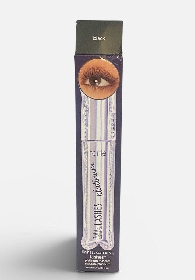 Tarte Lights, Camera, Lashes Platinum Mascara Shade BLACK FULL-SIZE NWB