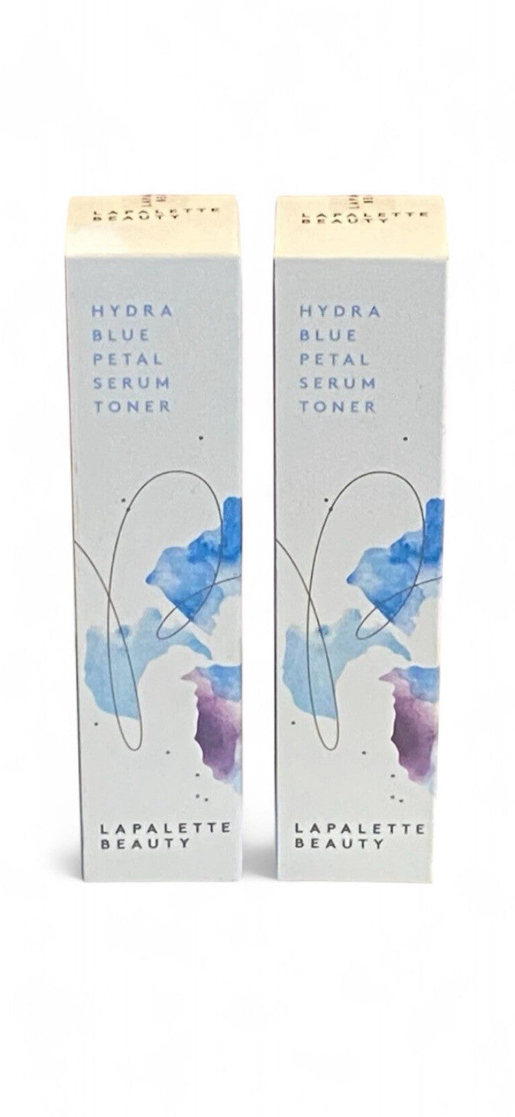 LAPALETTE BEAUTY Hydra Blue Petal Serum Toner FULLSIZE NEW WITH BOXES x2