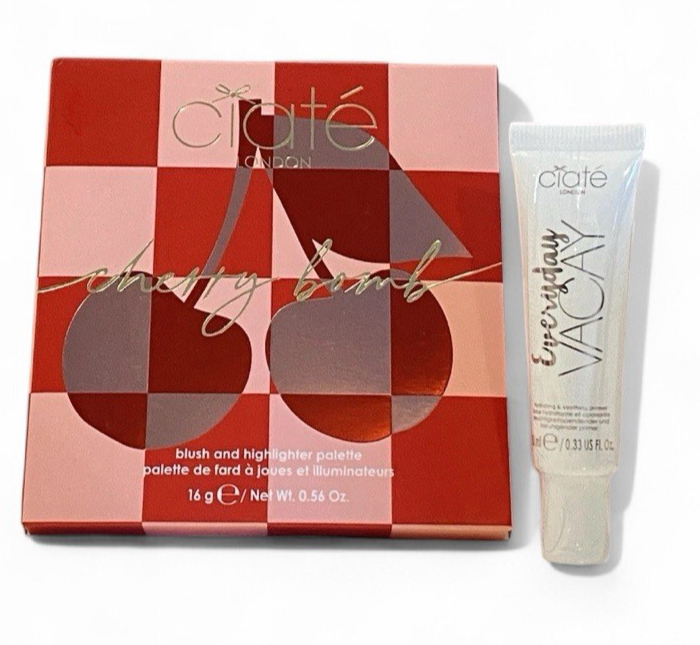 Ciate London Blush/ Highlighter Palette Fullsize + Sample-Sized Primer 