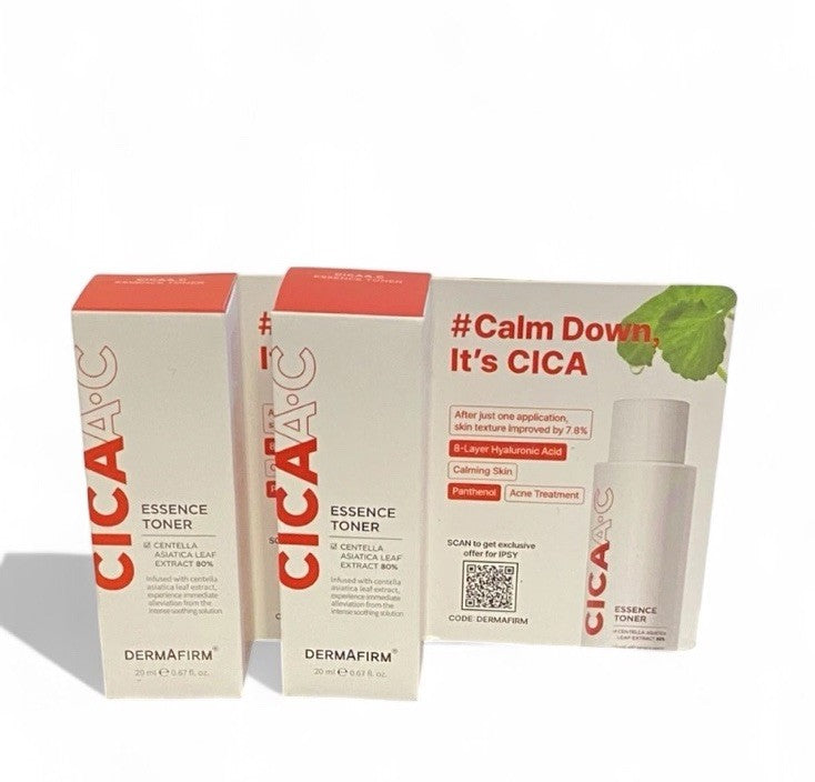 x2 DermAfirm Cica AC Essence Toner SAMPLE-SIZED  NWB