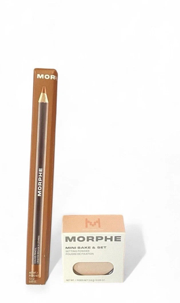 Morphe Color Pencil Liner MAKEUP TALK FULL-SIZE + SAMPLESIZE Setting Powder NWB