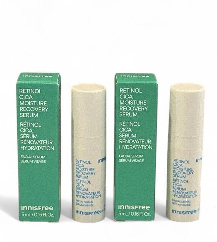 Innisfree Retinol Cica Moisture Recovery Serum SAMPLE-SIZED x2 NWB EXP 7/26