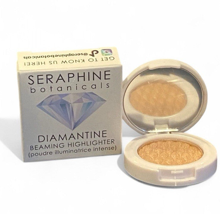 Seraphine Botanicals 3- Piece Sample-size Set, Highlighter, lip, & Set Spray