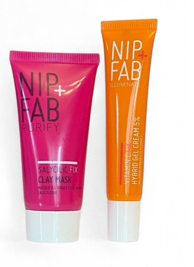 Nip + Fab 2- Piece Skincare Set Gel Cream & Gel Cream SAMPLE-SIZED