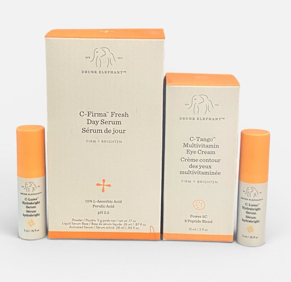 Drunk Elephant Bundle C Firma Day Serum + C Tango Eye Cream FULL-SIZE + 2 Bonus