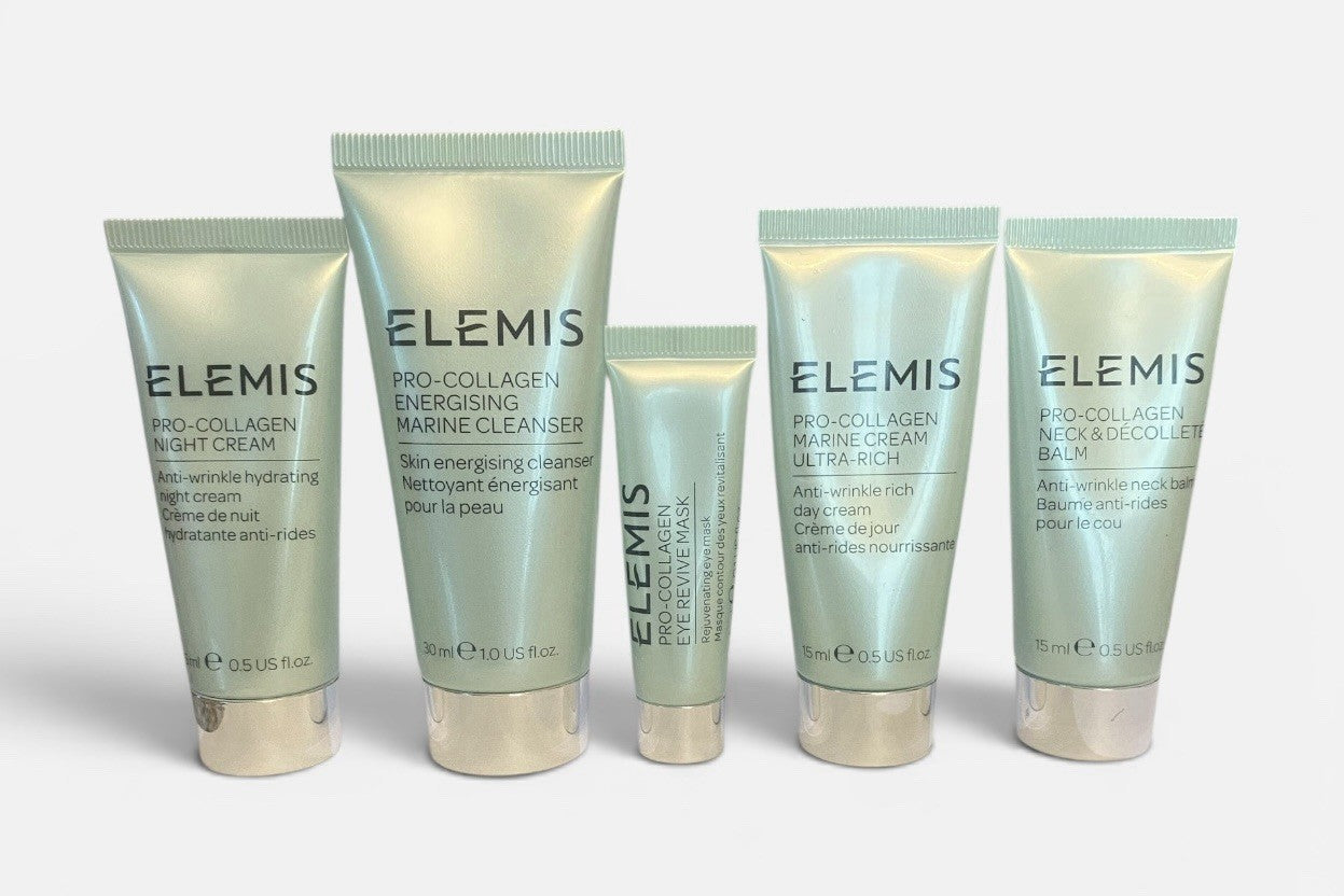 Elemis Pro Collagen 5- Piece TRAVEL-SIZE Skincare Set NWOB