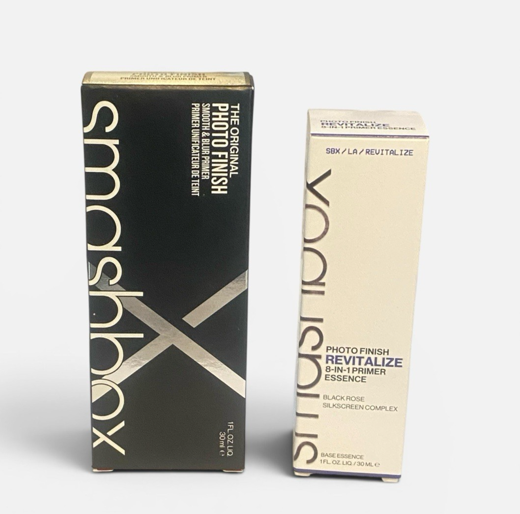 Smashbox Photo Finish Foundation Primer Oil Free 30ml + 8-n-1 Primer Essence NWB